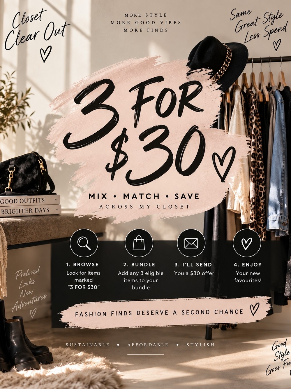 3 for $30 Mix & Match